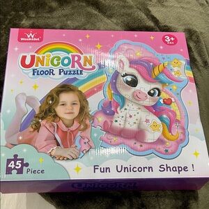 Unicorn Floor Puzzle - Pink and Purple